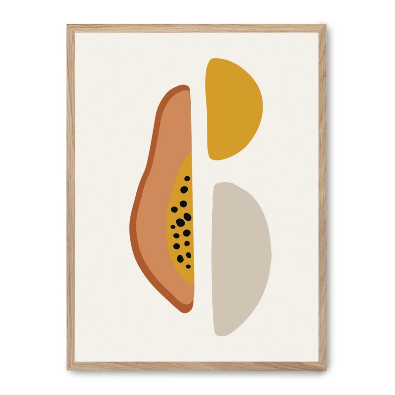 AlexandreHouse Cuadro abstract papaya_FASE5 - Image 1