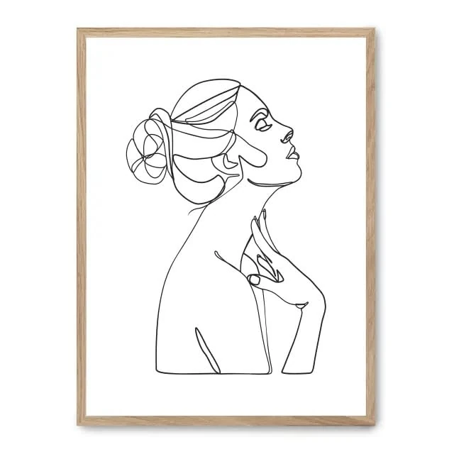 AlexandreHouse Cuadro Woman Line Art ii_FASE5 - Image 1