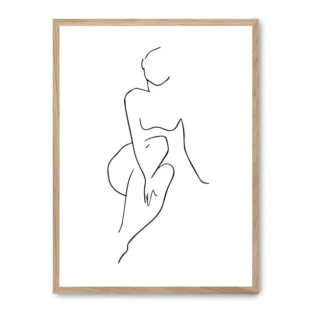 AlexandreHouse Cuadro Woman Line Art i_FASE5 - Image 1