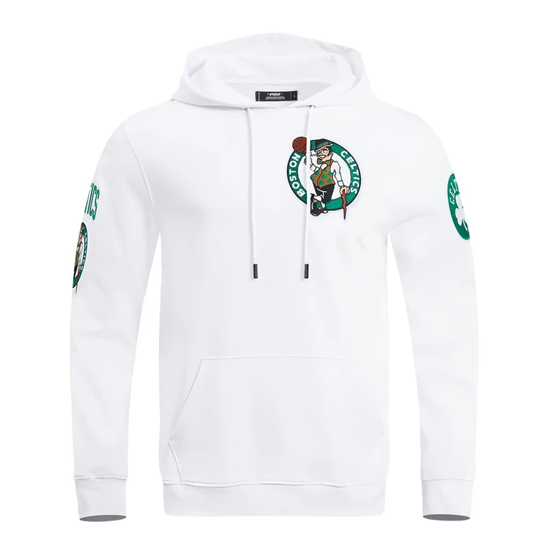 Pro Standard Mens NBA Boston Celtics Classic Chenille Pull Over Hoodie White M