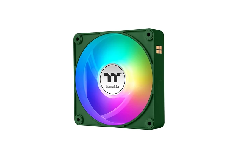 Thermaltake CT120 EX ARGB Sync | 120mm | 3-Pack | MagForce 2.0 Magnetic Daisy Chain | PWM 500-2000 RPM | 9 Addressable LEDs | 5V Mainboard Sync | Hydraulic Bearing | Very Quiet | Racing Green