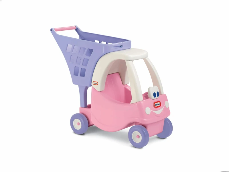 little tikes Princess Cozy Coupe Shopping Cart - Toy Cart for Toddlers & Children, Lots of Space, Encourages Creative Play, Suitable for Ages 3 to 10 Years, Pink