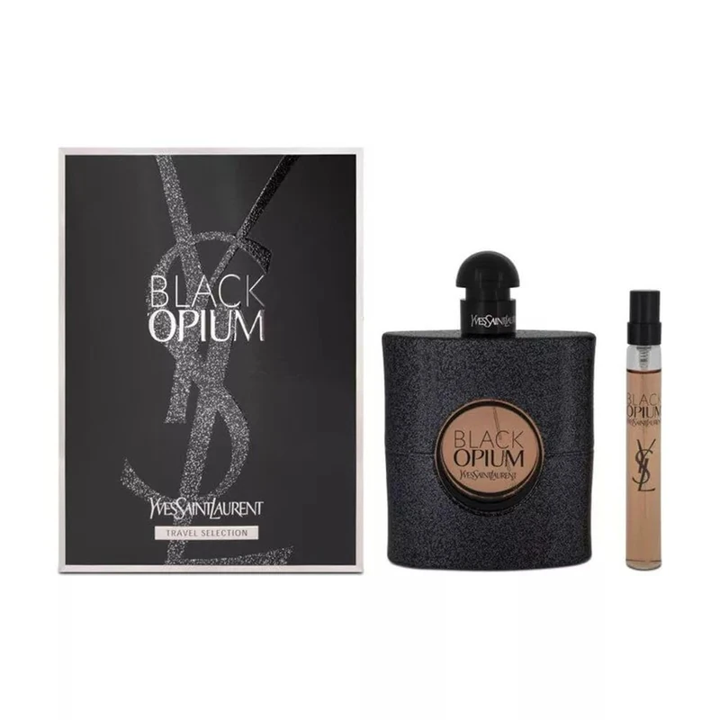 YSL Black Opium Set: Edp Spray 90ml + Edp Spray 10ml