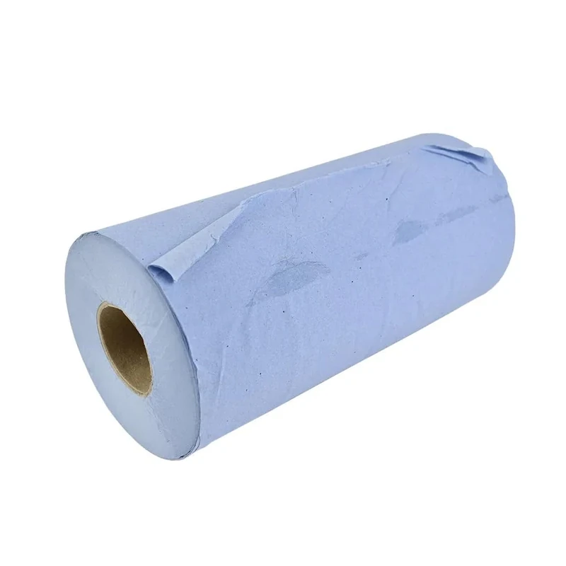 Arctic Hayes Multipurpose Wiping Paper, 2-Ply Centrefeed, Blue Roll Recycled, Sheet Size: 25 x 38cm, 105 Sheets (40m) per Roll