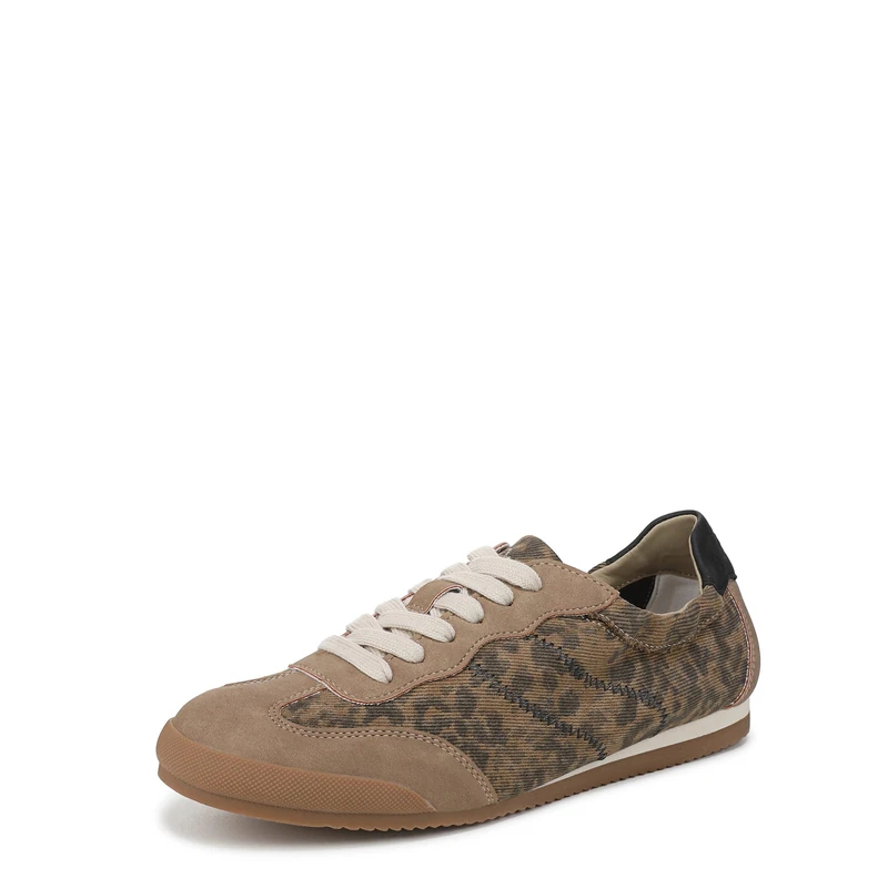 Blowfish Malibu Women's Lana Lace-Up Trainers, Tan Leopard, Medium Fit, UK 8