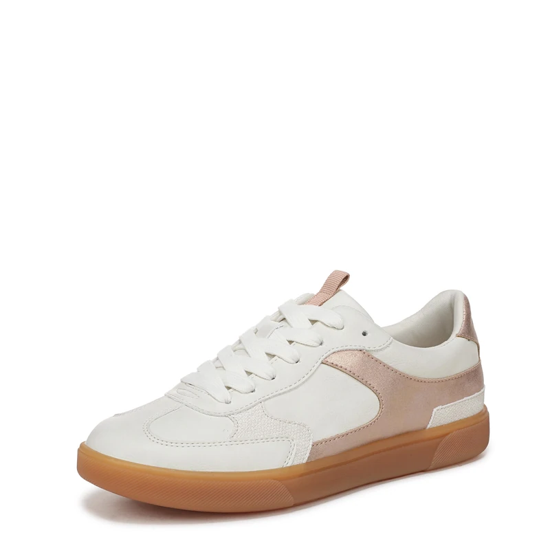 Blowfish Malibu Women's Tastic Lace-Up Trainers, White/Rose Gold, Medium Fit, UK 3