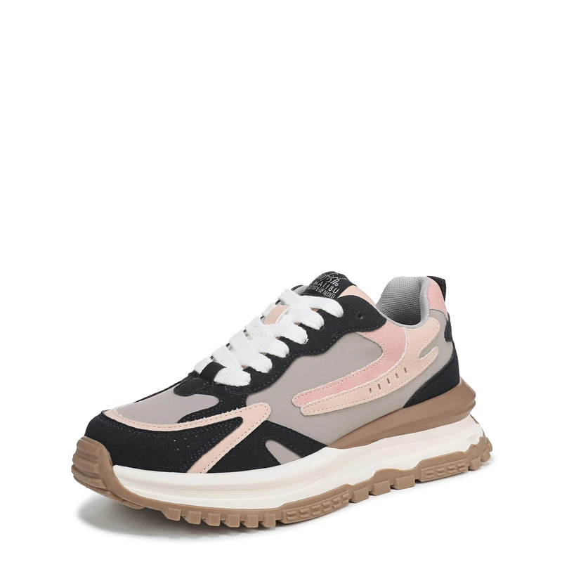 Blowfish Malibu Women's Leo Lace-Up Trainers, Navy/Pink, Medium Fit, UK 8