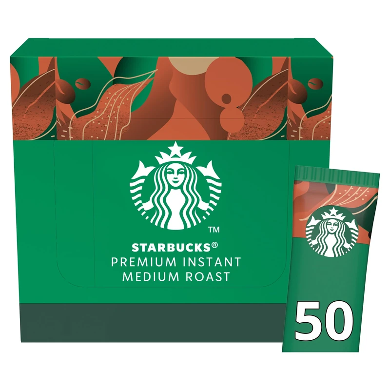 STARBUCKS Medium Roast Instant Coffee Sachets - 50 x 2.3 g