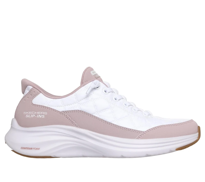 Skechers Women's Slip-In Contour Foam Trainers - Cozy Fit Trainers, Lavender, 7 UK Wide