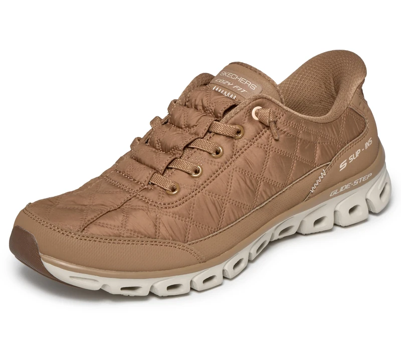 Skechers Womens Glide-Step Cozy Fit Hands Free Slip-ins, Csnt=Chestnut, 7.5 - Image 1