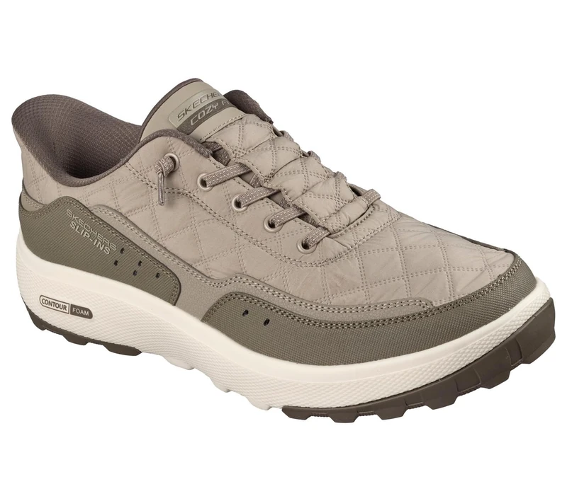 Skechers Men's Urban Explore Sneaker, Taupe Textile/Synthetic/Trim, 9 UK