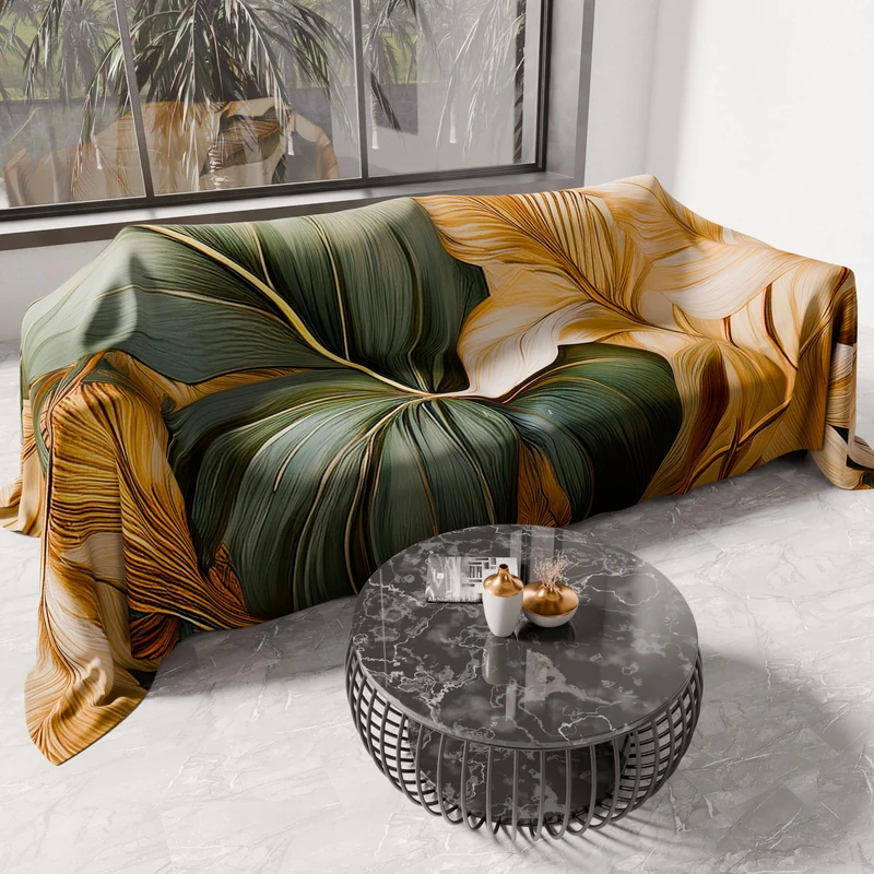 PETTI Artigiani Italiani - Spring-Summer Double Bedspread Lightweight Blanket for Double Bed and Half Bedspread, Floral 165 100% Made in Italy