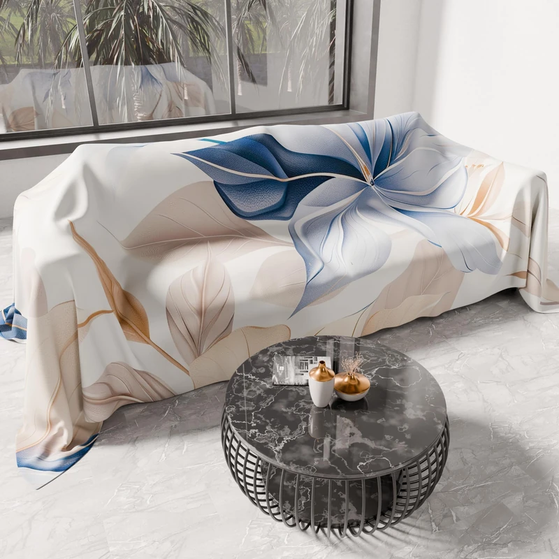 PETTI Artigiani Italiani - Spring Summer Double Bedspread Lightweight Double Bed Sheet Bedspread 164 Floral 100% Made in Italy