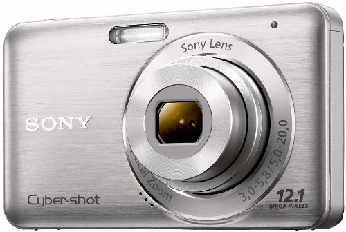 Sony DSCW310 Cyber-Shot Digital Camera (12.1 MP, 4 x Optical Zoom, 2.7 inch LCD) - Silver (Renewed)