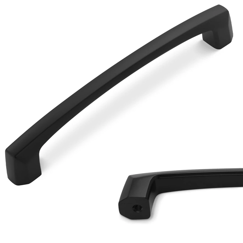 POVEFONK 20 Pack 5 Inch(128mm) Matte Black Kitchen Cabinet Handles Cabinet Pulls Black Drawer Pulls Kitchen Cabinet Hardware Handles Dresser Handles