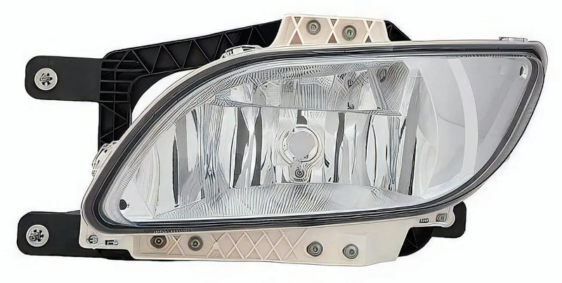 PROPOSTEONLINE Fog Light Made for DAF LF from 2014 Driver Side H11 Upper Edge Chrome 1892911