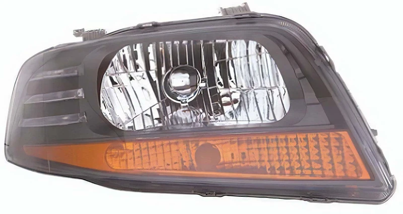 PROPOSTEONLINE Headlight made for Daewoo KALOS 3/5P 2002> Right Halogen Electric Pred. Reg. with Arrow Parable Dark Grey 96540152