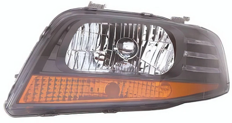 PROPOSTEONLINE Headlight made for Daewoo KALOS 3/5P 2002> Left Halogen Pred. Electric Reg. with Arrow Grey Parable 96540151