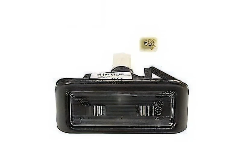 PROPOSTEONLINE License Plate Light Made for Citroen Berlingo 2 Doors from 2008 to 2013 Black Body 6.34 and 12
