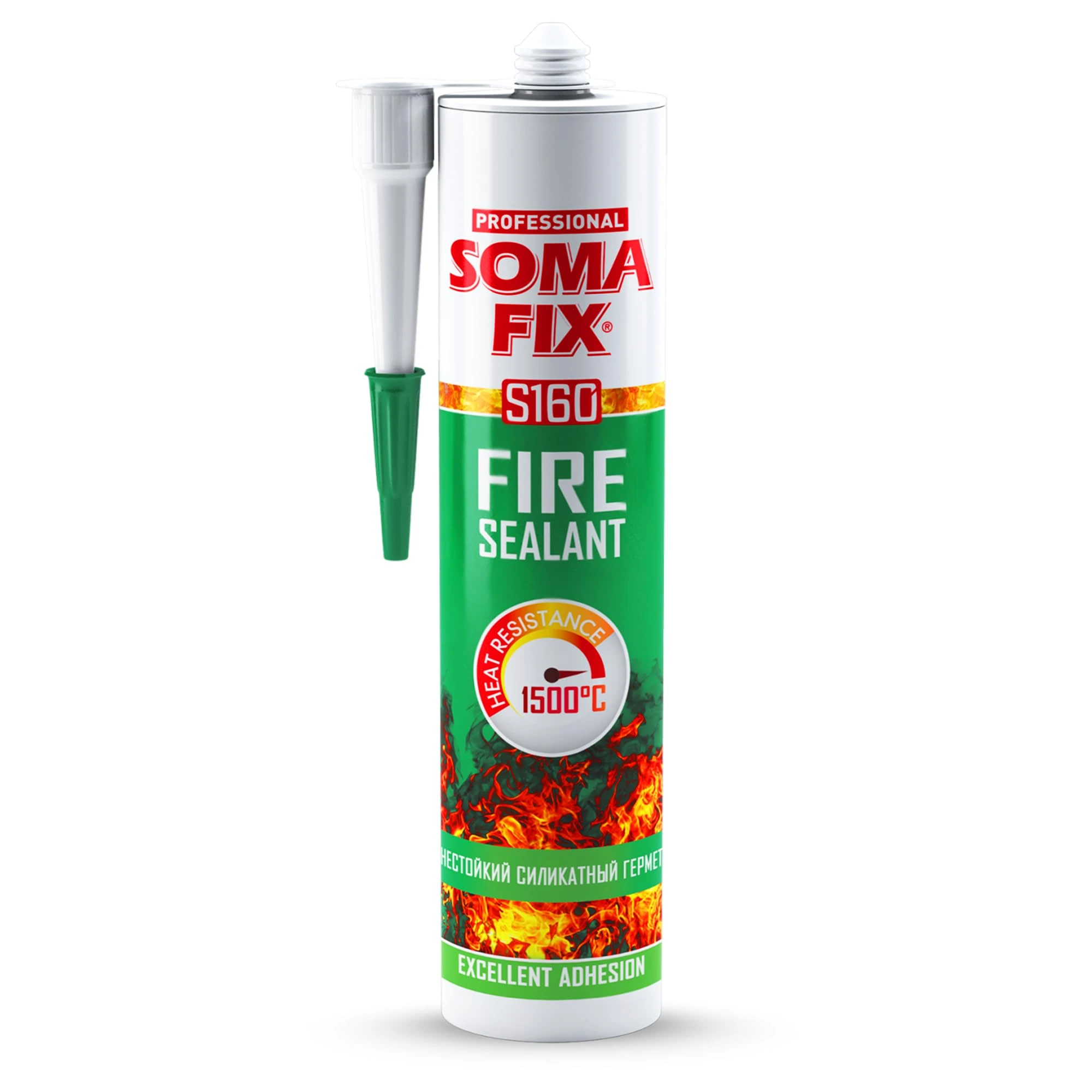 Fire Cement - Ready Mixed Cement, 1500°C Heat Resistant, 310ml Black Fire Sealant for Fireplace, Stove, Boiler, Chimney, Grills, Furnace