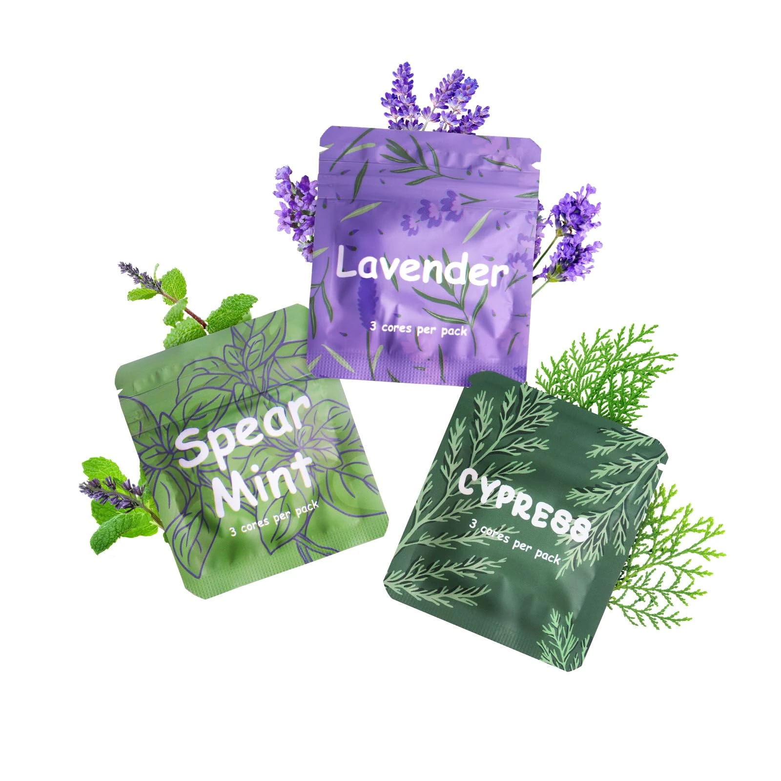 ASTOFLI Flavoured Inner Filter Packs: Mint/Lavender/Cypress Flavoured Breathlace Tube Breathing Necklace with Resistance Filter Calm Breathlace Stop Stress Necklaces Anxiety Relief Breathe Pendant