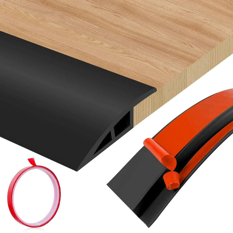 Floor Transition Strips Double Sided Self Adhesive Door Threshold Strips for Doorways, Laminate Threshold for Gaps Carpet Floor Tiles