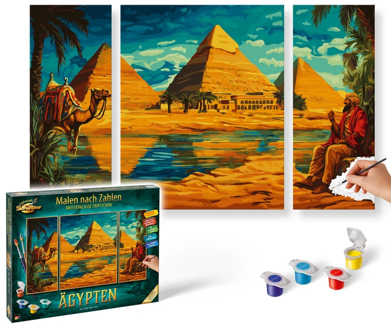Schipper Egypt Painting by Numbers Triptych - 50 x 80 cm