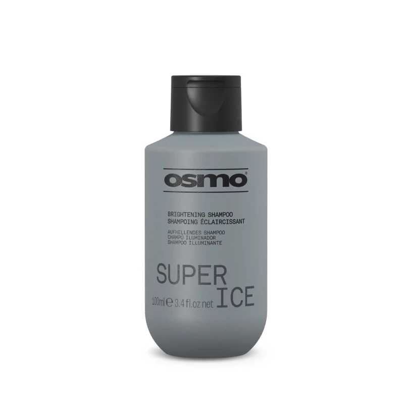 OSMO Super Ice Shampoo | Black Pigment for Brightening Blonde Hair | For Bleached & Natural Blonde Hair | Vegan. 100ml