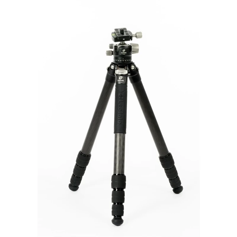 Leofoto - Ranger - Carbon Tripod For Cameras - Including Ballhead - Load capacity of 15kg - Extendable Feet - Min. Height of 17 cm to a Max. Height of 171 cm - SC-324C+ Ballhead LH-40