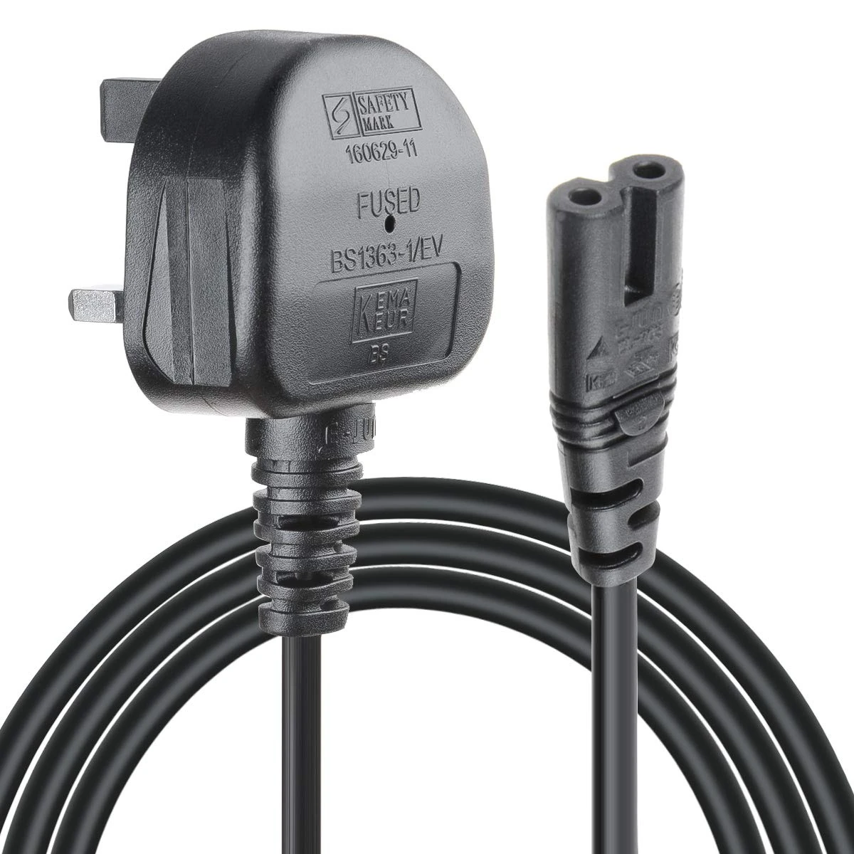 Power Cable for Samsung TV, VSEER Figure 8 IEC60320 C7 Power Lead Wire Electrical Cord Compatible with Samsung, LG,Panasonic,Roku,Sharp,Hisense TV (2M)