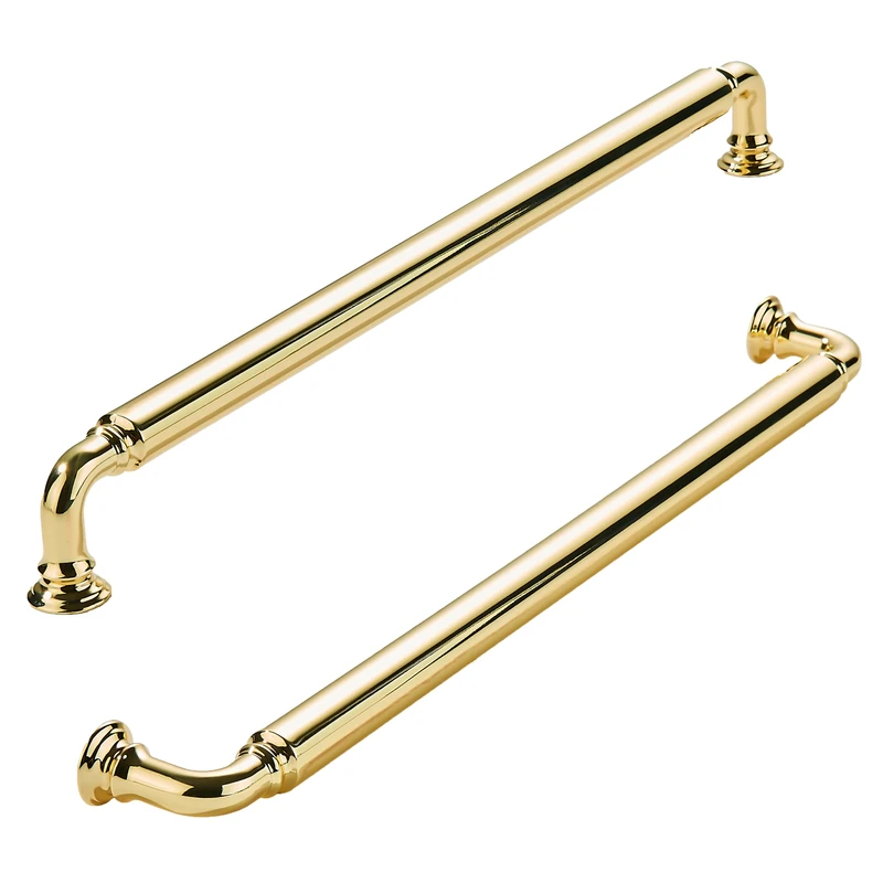 khtumeware 5-Pack Brass Cabinet Pulls 12 Inch - Heavy-Duty