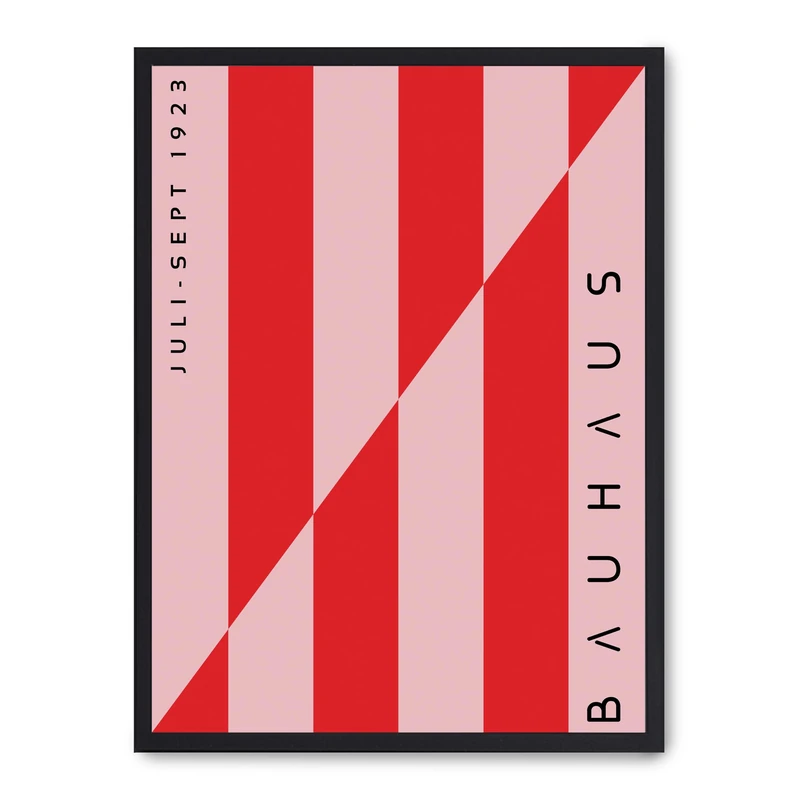 Cuadro Red and Pink Lines