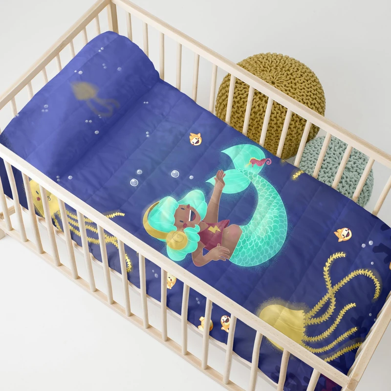 Happy Mermaid Colcha 100 x 130 cm (Cuna)