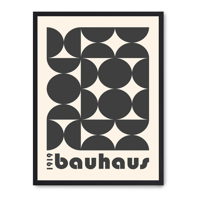 Cuadro Bauhaus Black Forms I - Image 1
