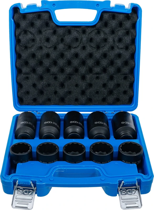 BGS 5330 | Impact Socket Set | 12-Point | 12.5 mm (1/2") Drive | 32-36 mm | 10 pcs.