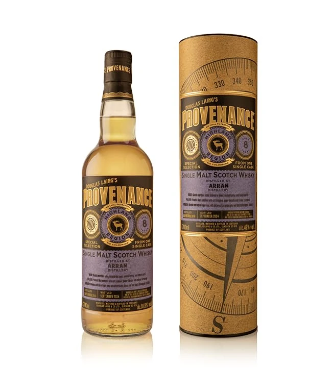 PROVENANCE, ARRAN (PEATED), 2015, 8 YEARS OLD, 70CL, 46% ALC./VOL. UK