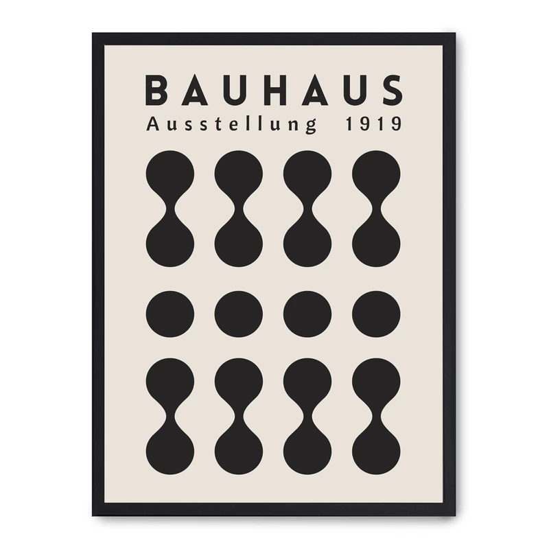 Cuadro Bauhaus Black Points - Image 1