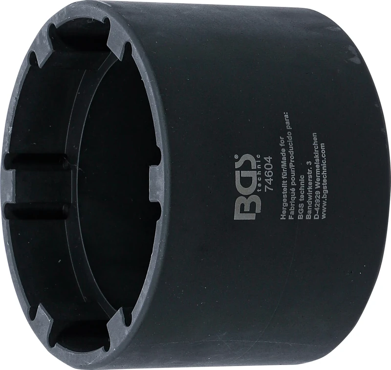 BGS 74604 | Rear Axle Groove Nut Socket | Inside taps | for DAF (LF 45) 12t