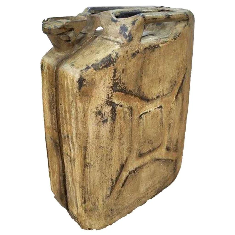 Metal Bidón with Artesanal Acabado