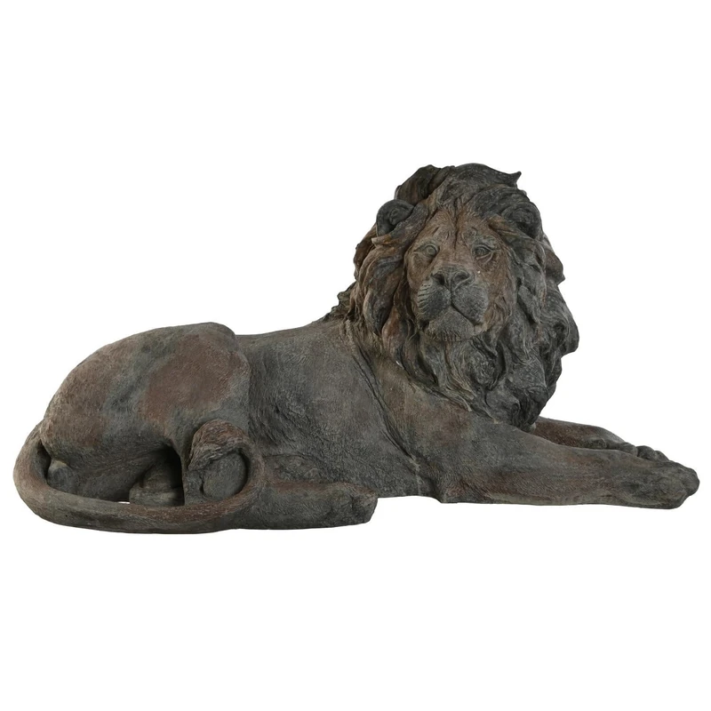 Resin Figure 80 x 36 x 39 cm Leon Gris - Image 1