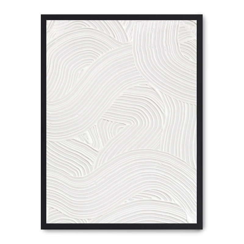 AlexandreHouse Cuadro Abstract Art in White - Image 1