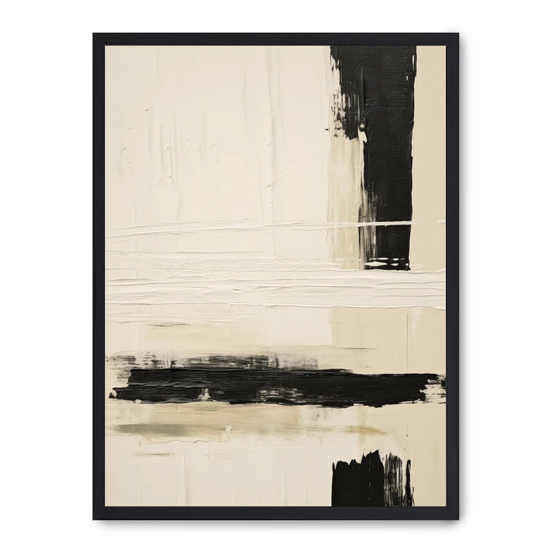 AlexandreHouse Cuadro Art with Black Lines V - Image 1