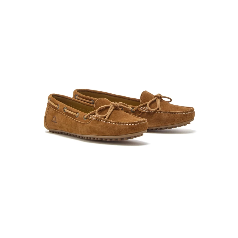 Chatham Women's Lustleigh Moccasin, Tan, 4 UK