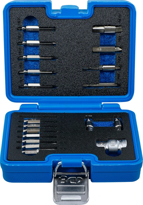 BGS 9173-1 | Screw Extractor Set | for Internal Hexagon 1.5-10 mm/T-Star (for Torx) | T10 - T55 | 19 pcs.