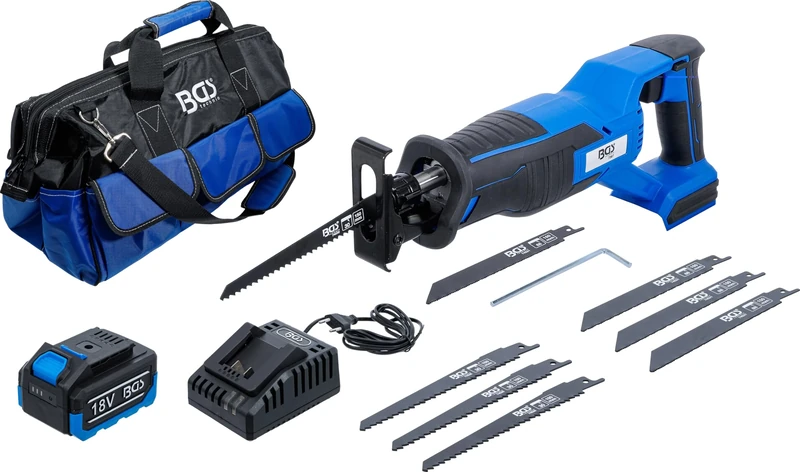 BGS 7393 | Cordless Reciprocating Saw Set | brushless | 18 V | with Rechargeable Battery and Quick Charger