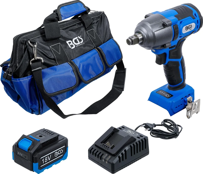 BGS 7392 | Cordless Impact Wrench Set | brushless | 400 Nm | 18 V | with Rechargeable Battery and Quick Charger