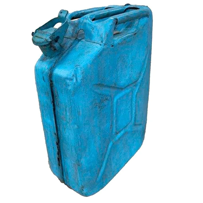 Metal Bidón with Artesanal Acabado