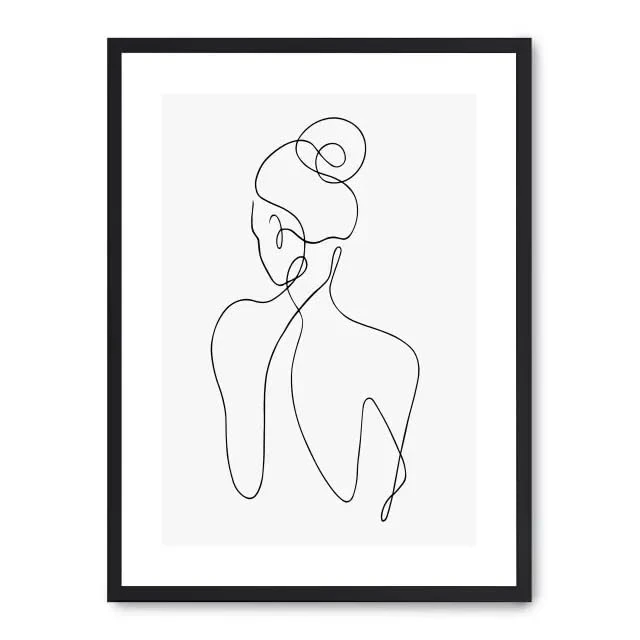 AlexandreHouse Cuadro Woman Line Art V - Image 1
