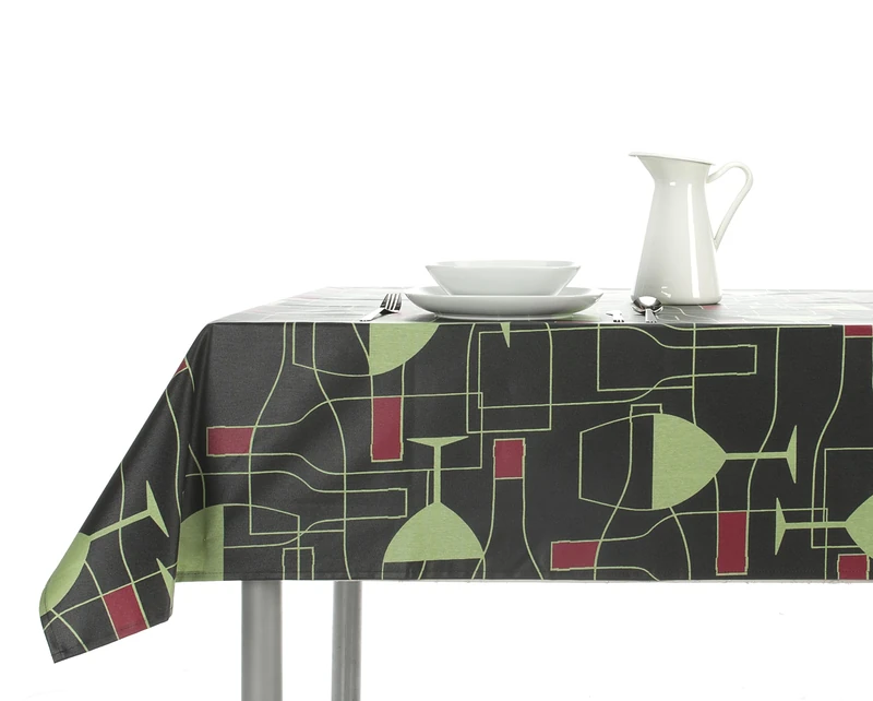 AlexandreHouse Mantel antimanchas Miró black - 140 x 250 cm