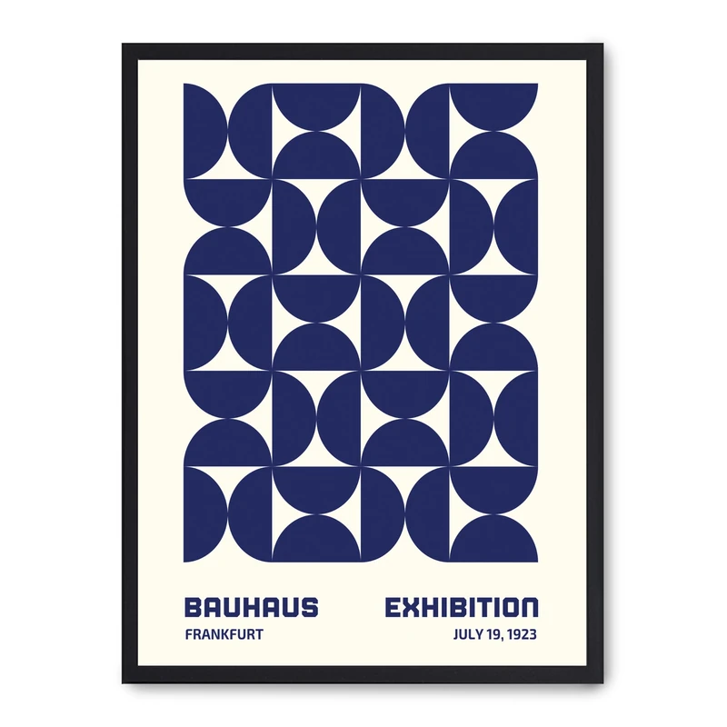 Cuadro Bauhaus Blue Forms I - Image 1